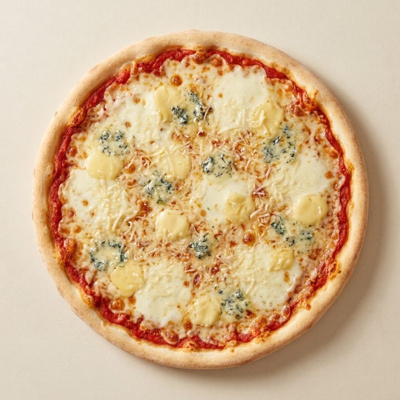 Cheese Bomb, Pizza Quattro Formaggi: vier Käsesorten, Benno’s Pizza Seevetal