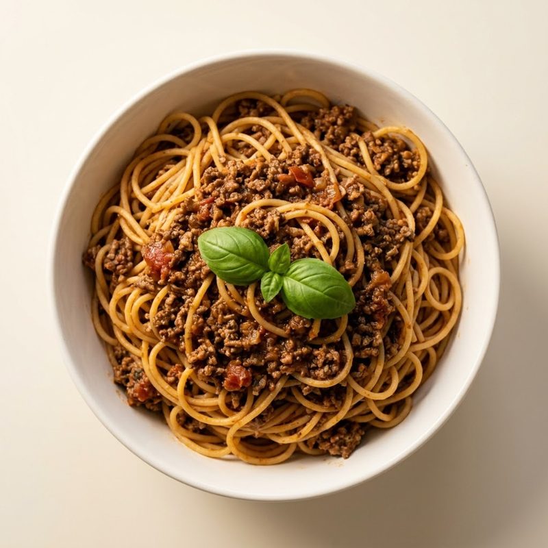 Spaghetti Bolognese, Spaghetti mit Hackfleischsoße, Hofmanns, Benno’s Pizza Seevetal